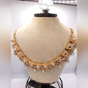 Cara NY Gold-Tone Rhinestone Bib Necklace